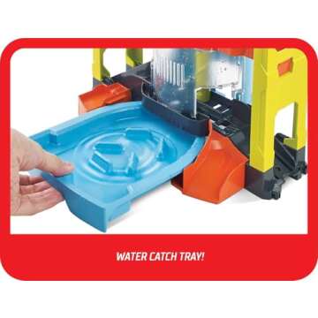 Hot Wheels Mattel Stunt & Splash Car Wash Playset