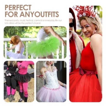 Elegant Women 5 Layers Tutu Skirt for Halloween and Costume