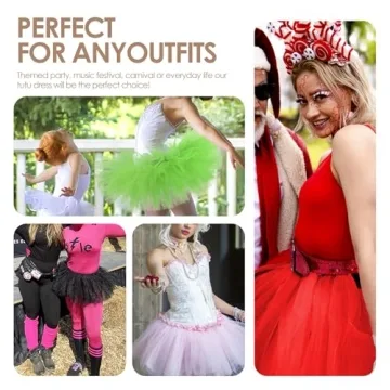 Elegant Women 5 Layers Tutu Skirt for Halloween and Costume