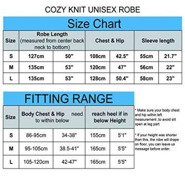 7 VEILS Womens Cozy Knit Stretchy Super Soft Long Robe Plush Spa Bathrobes Comfortable Loungewear -Cream-S