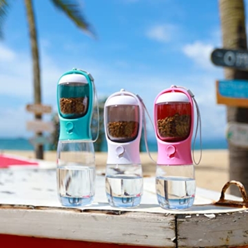 Dog Water Bottle with Food Container - AVELORA