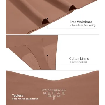 DEANGELMON Women's High Waisted Seamless Underwear Pack