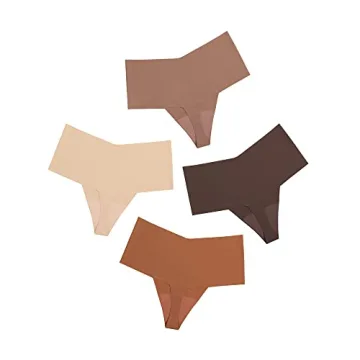 DEANGELMON Women's High Waisted Seamless Underwear Pack