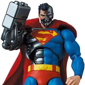Medicom Cyborg Superman Mafex Action Figure - High Articulation