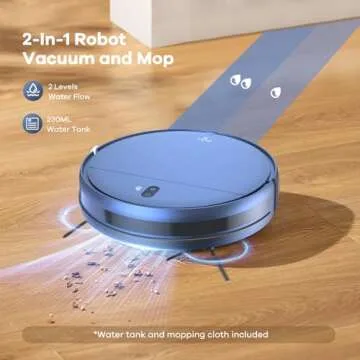 ZCWA Robot Vacuum and Mop Combo, 2 in 1 Mopping Robotic Vacuum with WiFi/App, Robotic Vacuum Cleaner...