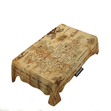 AOYEGO Treasure Map Table Cloth - Unique Design for Themed Events & Parties