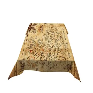 AOYEGO Treasure Map Table Cloth for Parties and Gatherings