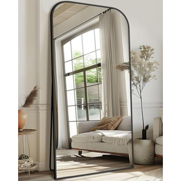 Stylish Antok Full Length Mirror, 78"x38" with Arched Design