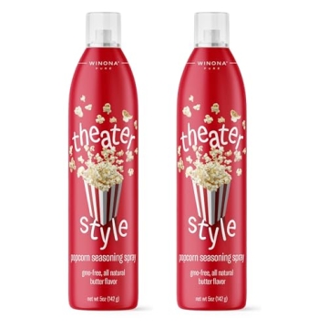 Winona Pure Popcorn Butter Spray - Movie Theater Butter Flavor Spray for All Your Snacks!