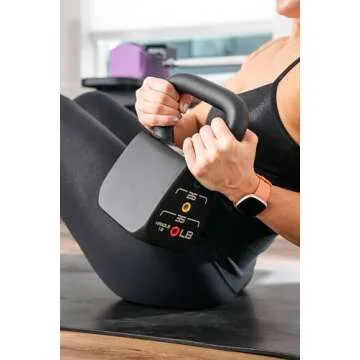 PowerBlock Adjustable Kettlebell, 18-35 lb. Weight Set, Durable Long Lasting Build, Innovative Workout Equipment, Adjustable Weights for Home & Commercial Gyms, Adjustable Kettlebell Weights