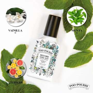 Poo-Pourri Before-You-Go Toilet Spray, Vanilla Mint, 4 Fl Oz - Vanilla, Mint and Citrus