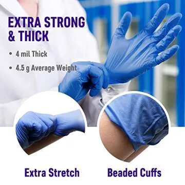 Dre Health Synthetic Nitrile Disposable Gloves 100 Pack