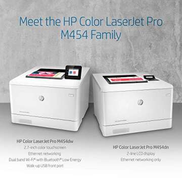 HP LaserJet Pro M454 M454dw Laser Printer - Color (Renewed)