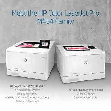 HP LaserJet Pro M454 M454dw Laser Printer - Color (Renewed)