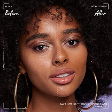 NYX Can't Stop Won't Stop Mattifying Pressed Powder - Caramel