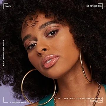 NYX Can't Stop Won't Stop Mattifying Pressed Powder - Caramel