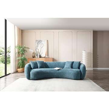 Luxury Modern Cloud Curved Sofa for Comfy Living Rooms