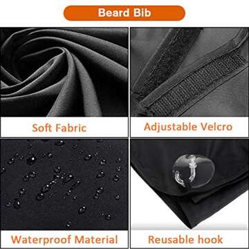 Beard Bib Apron for Men: Cleanup Made Easy