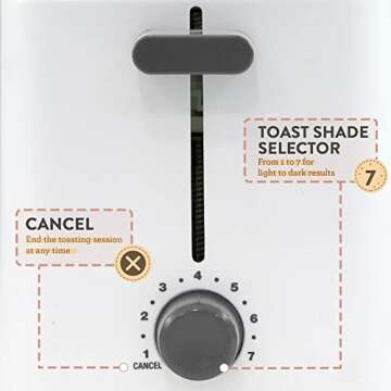 Elite Gourmet ECT-1027 Toaster with Extra Wide Slots