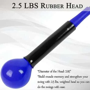 Greatlizard Golf Swing Training Aid Golf Swing Trainer Aid Golf Practice Warm-Up Stick for Strength Flexibility and Tempo Training Golf Golf Swing Aid for Men and Women