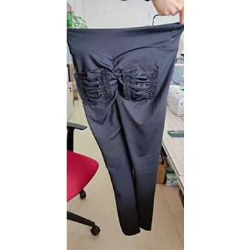 HIOINIEIY Ladies Booty Scrunch Yoga Leggings with Pocket