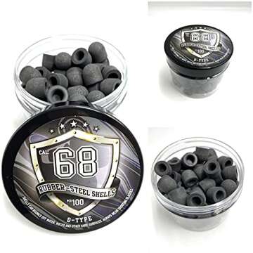 SSR New! 100 x D-Type Hard Mix Rubber Steel Shells Rubber Balls Mixed with Steel Powder 6 Grams Heav...