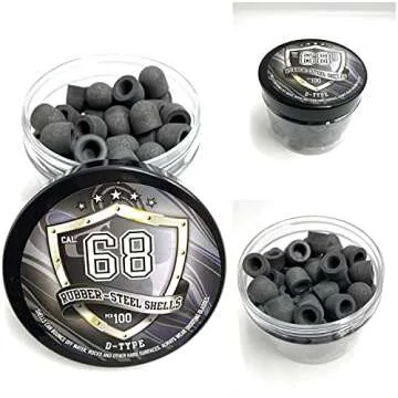 SSR New! 100 x D-Type Hard Mix Rubber Steel Shells Rubber Balls Mixed with Steel Powder 6 Grams Heav...