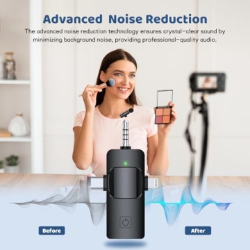 MESTPURER Wireless Lavalier Microphone for iPhone