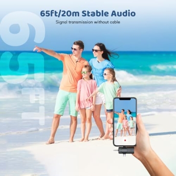 MESTPURER Wireless Lavalier Microphone for iPhone