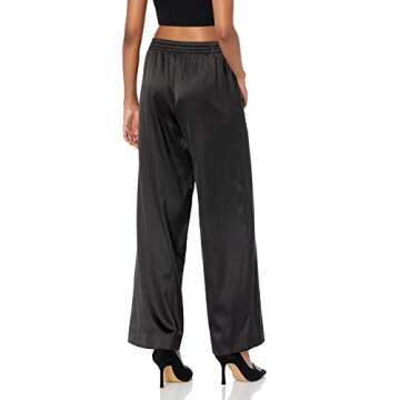 The Drop Porsha Williams x Women's Black Drawstring Waist Pants, XS