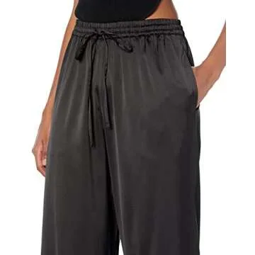Stylish Black Drawstring Pants by Porsha Williams for Women