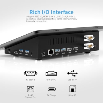 HIGOLE Mini PC with 10.1 Touch Screen and Windows 11