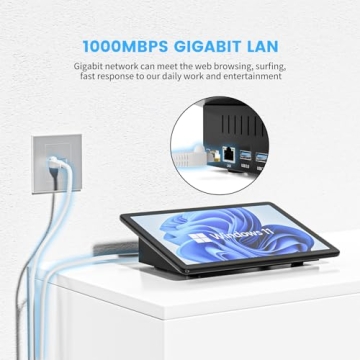 HIGOLE Mini PC with 10.1 Touch Screen and Windows 11