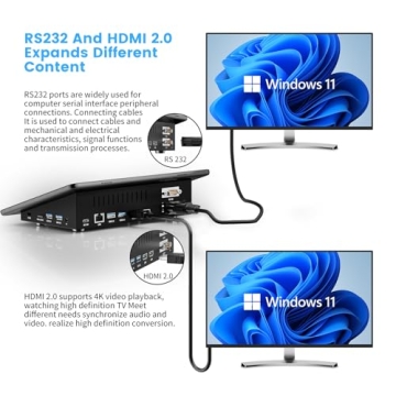 HIGOLE Mini PC with 10.1 Touch Screen and Windows 11