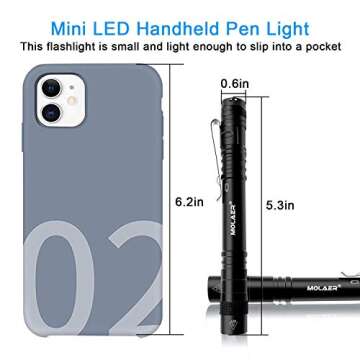 MOLAER UV Black Light Flashlight 2-Pack - Detect & Inspect