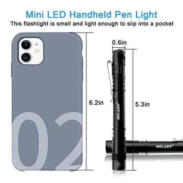 MOLAER UV Black Light Flashlight 2-Pack - Detect & Inspect