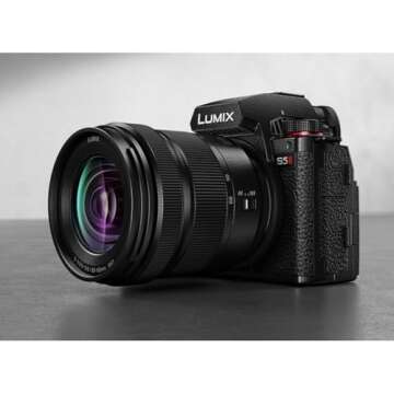 Panasonic LUMIX S5II Hybrid 24.2MP FF Mirrorless Camera with 20-60mm Lens (Renewed)