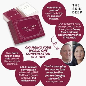 {THE AND} Long Term Couples Edition - 199 Meaningful Conversation Cards for Couples - Questions to Reconnect & Deepen Relationships - Couples Card Game to Reflect & Rediscover Love by The Skin Deep