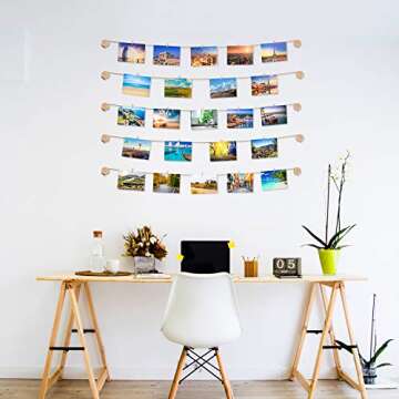 TWING Clip Photo Display - Easy Install Self Adhesive Frame