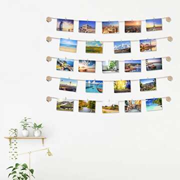 TWING Clip Photo Display - Easy Install Self Adhesive Frame
