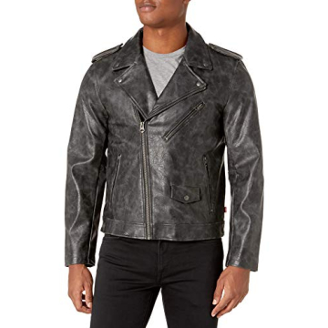 Levi's Faux Leather Motorcycle Jacket for Chic Riders