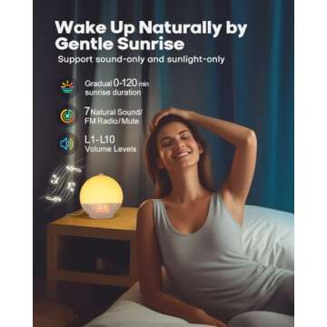 Dekala Sunrise Alarm Clock, Smart Wake Up Light, APP Control, Sunrise Sunset Simulation, Sleep Sound...