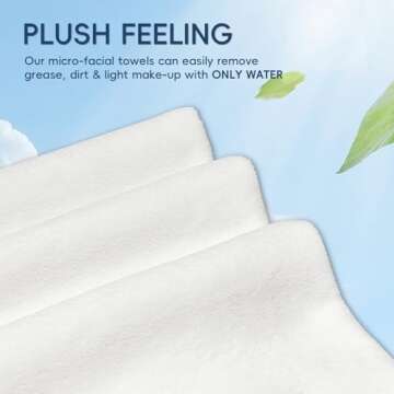 Ultra Soft SOOWASH Microfiber Facial Towels for All Skin Types