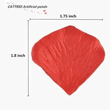 CATTREE Red Rose Petals - 3000 PCS for Weddings & Decor