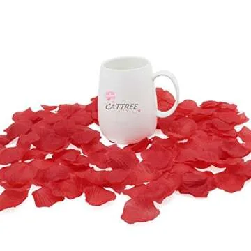 CATTREE Red Rose Petals - 3000 PCS for Weddings & Decor