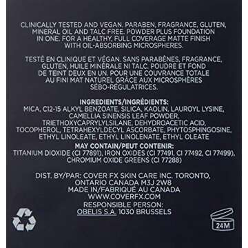 Cover FX Pressed Mineral Foundation - Talc-Free, Weightless Finish