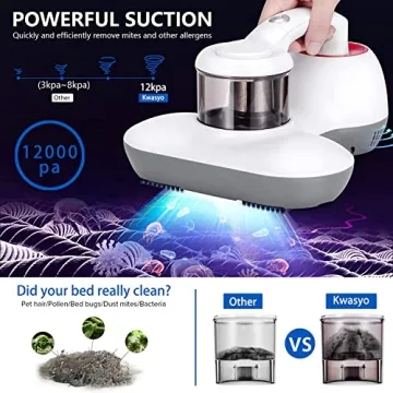 BAIDREN 12KPa UV Mattress Vacuum Cleaner for Allergen-Free Home