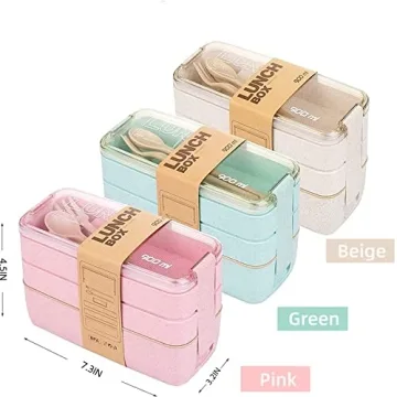 BPA-Free Stackable Bento Box Kit Eco-Friendly Lunch Solution