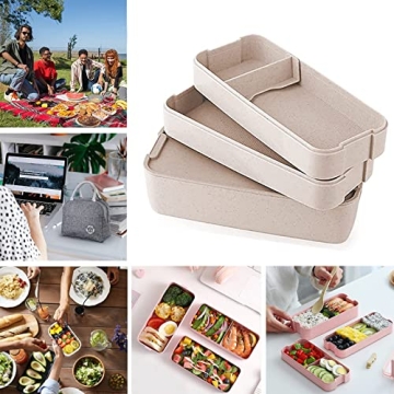 BPA-Free Stackable Bento Box Kit Eco-Friendly Lunch Solution