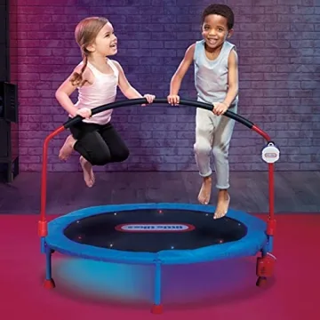 Exciting 4.5 ft Trampoline with LED Lights & Music